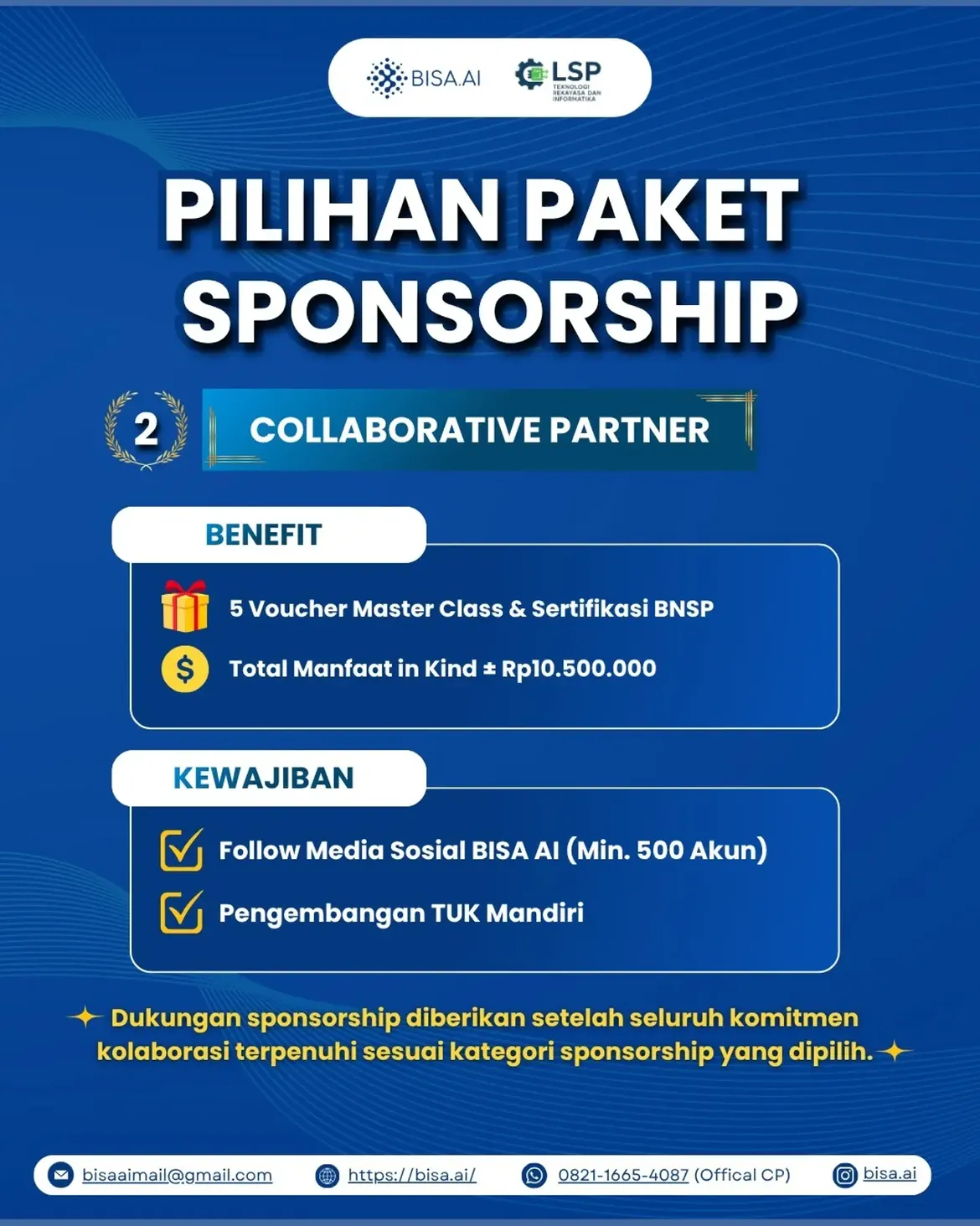 BISA AI X LSP TRI SPONSORSHIP PROGRAM - Image 4