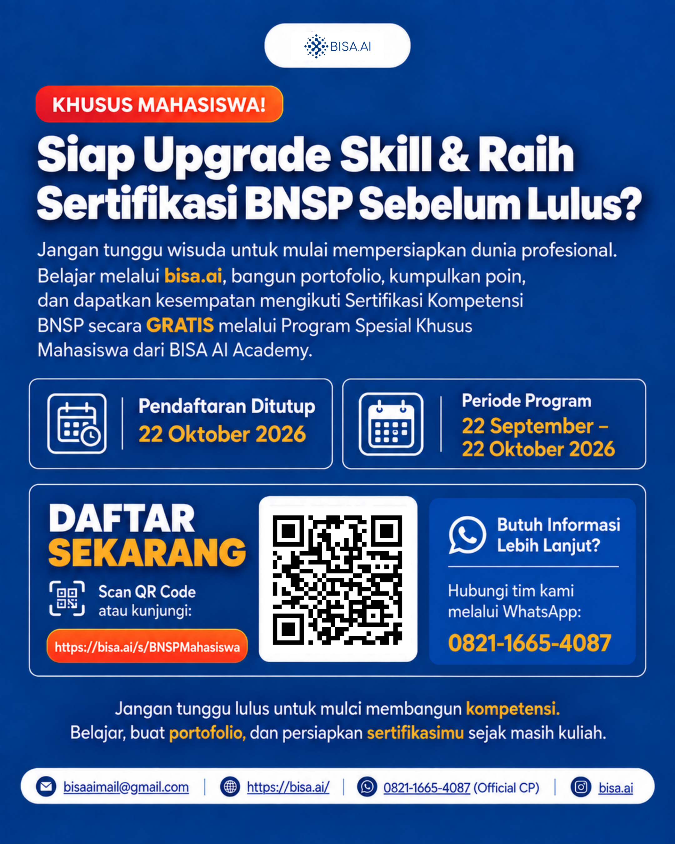 PROGRAM SERTIFIKASI BNSP GRATIS SEBELUM WISUDA Batch 2 - Image 8