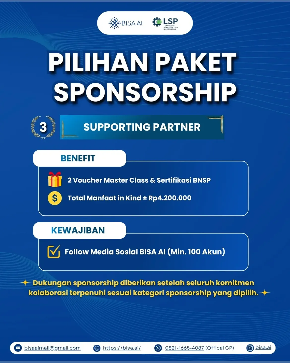 BISA AI X LSP TRI SPONSORSHIP PROGRAM - Image 5