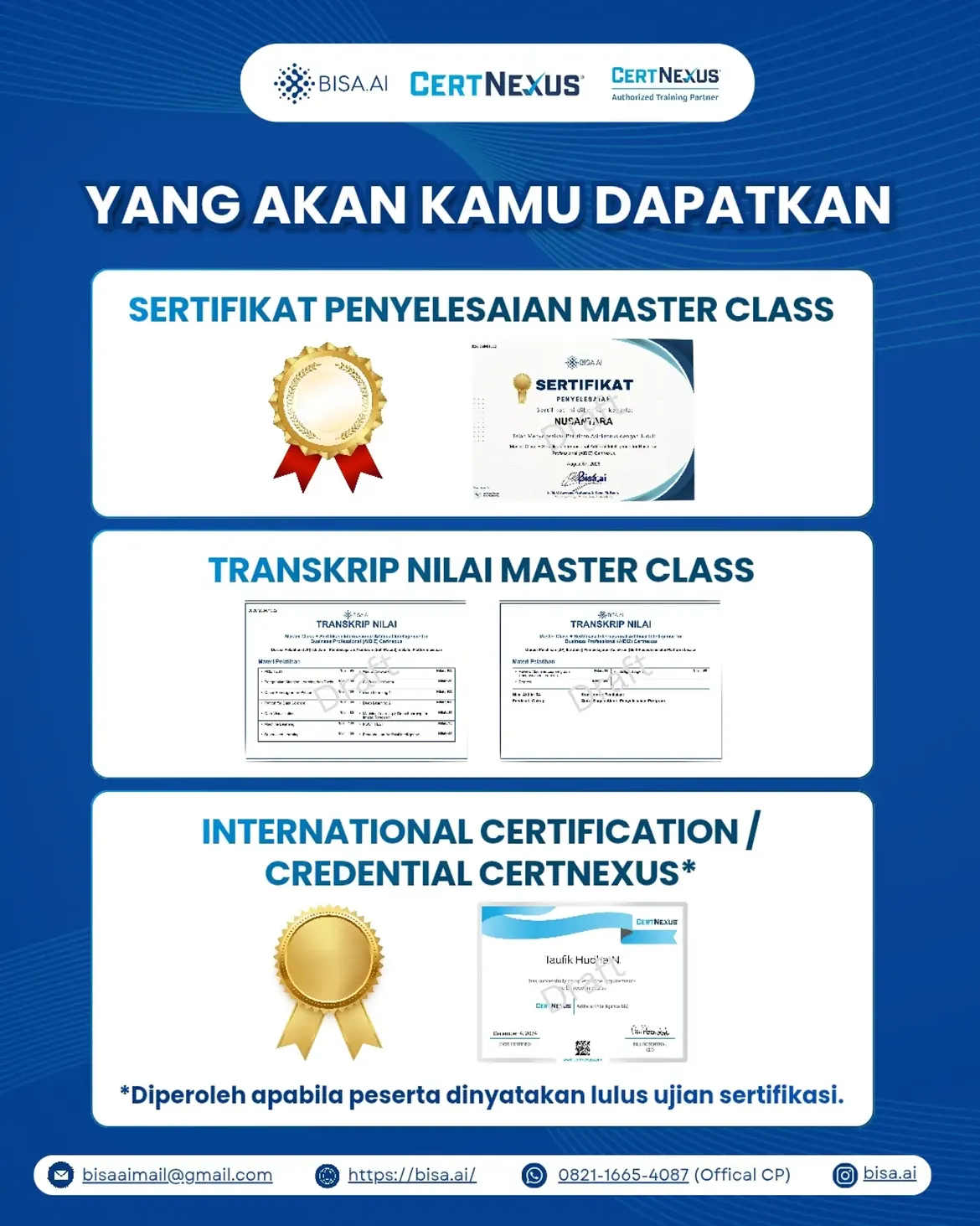 Master Class + Sertifikasi Internasional CertNexus - Image 8