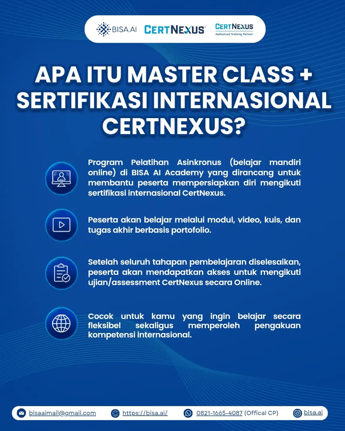 Master Class + Sertifikasi Internasional CertNexus - Image 1