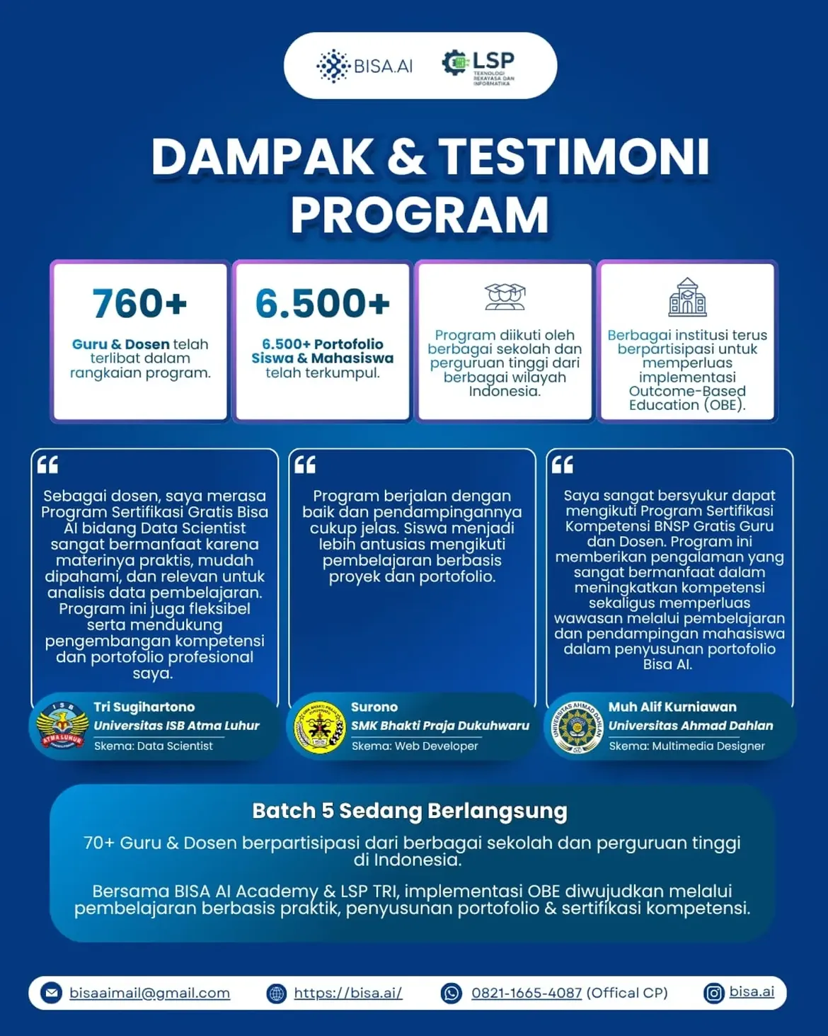 Sertifikasi BNSP Gratis untuk Guru/Dosen BATCH 6 - Image 4