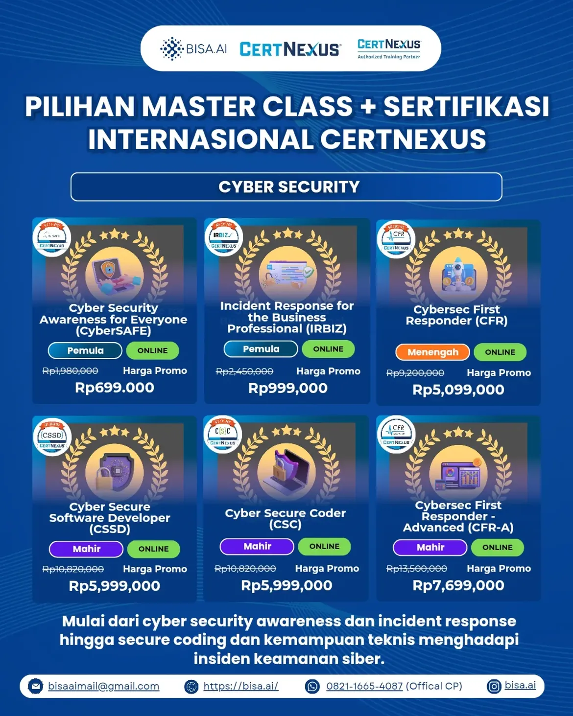 Master Class + Sertifikasi Internasional CertNexus - Image 5
