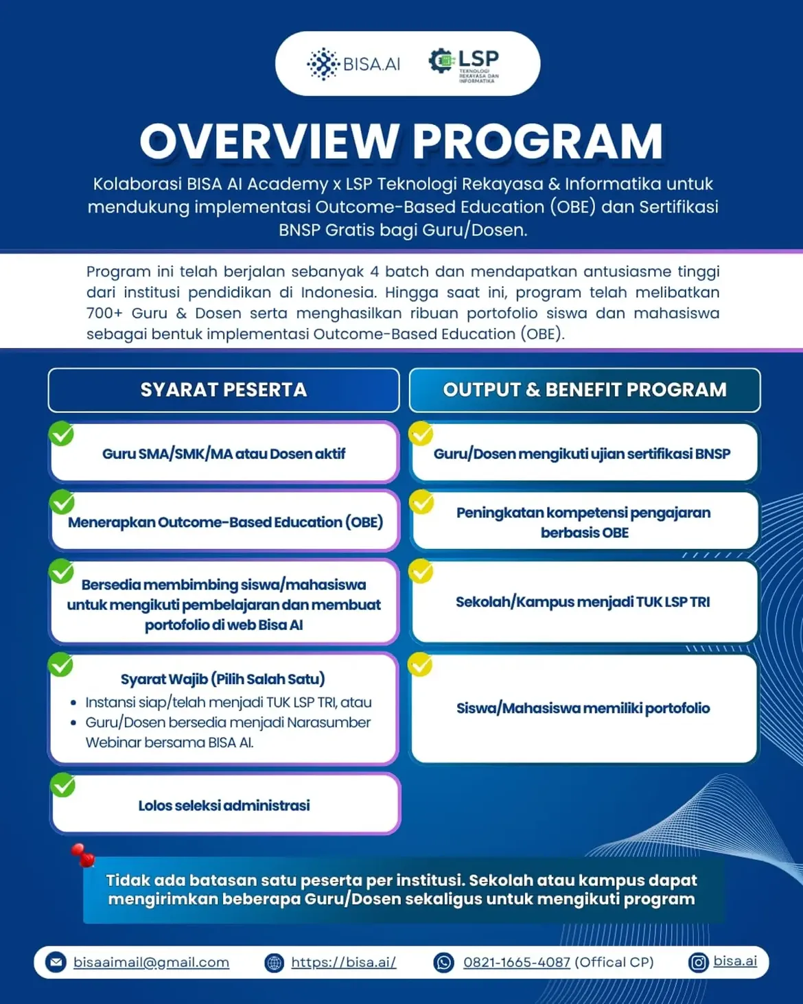 Sertifikasi BNSP Gratis untuk Guru/Dosen BATCH 5 - Image 2