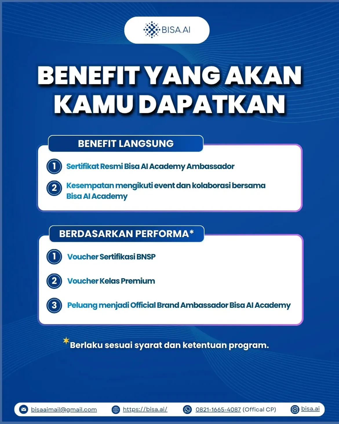 OPEN RECRUITMENT: BISA AI ACADEMY AMBASSADOR BATCH 1 - Image 4