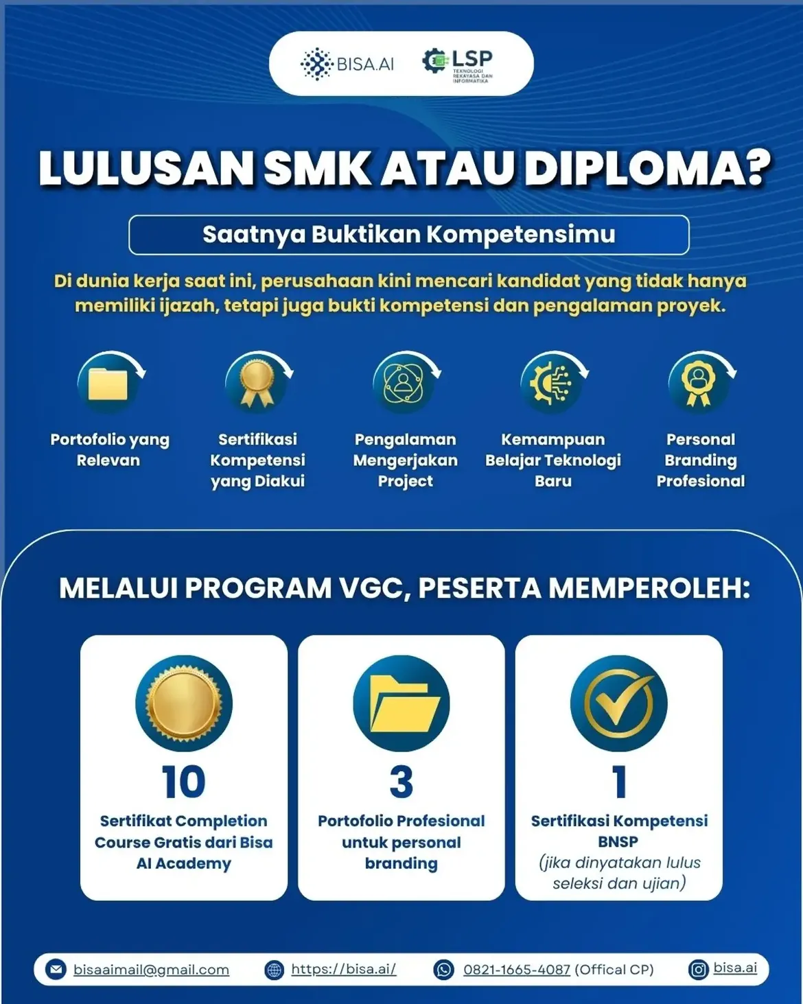 Program Spesial Vocational Graduate Certification (VGC) - Image 1