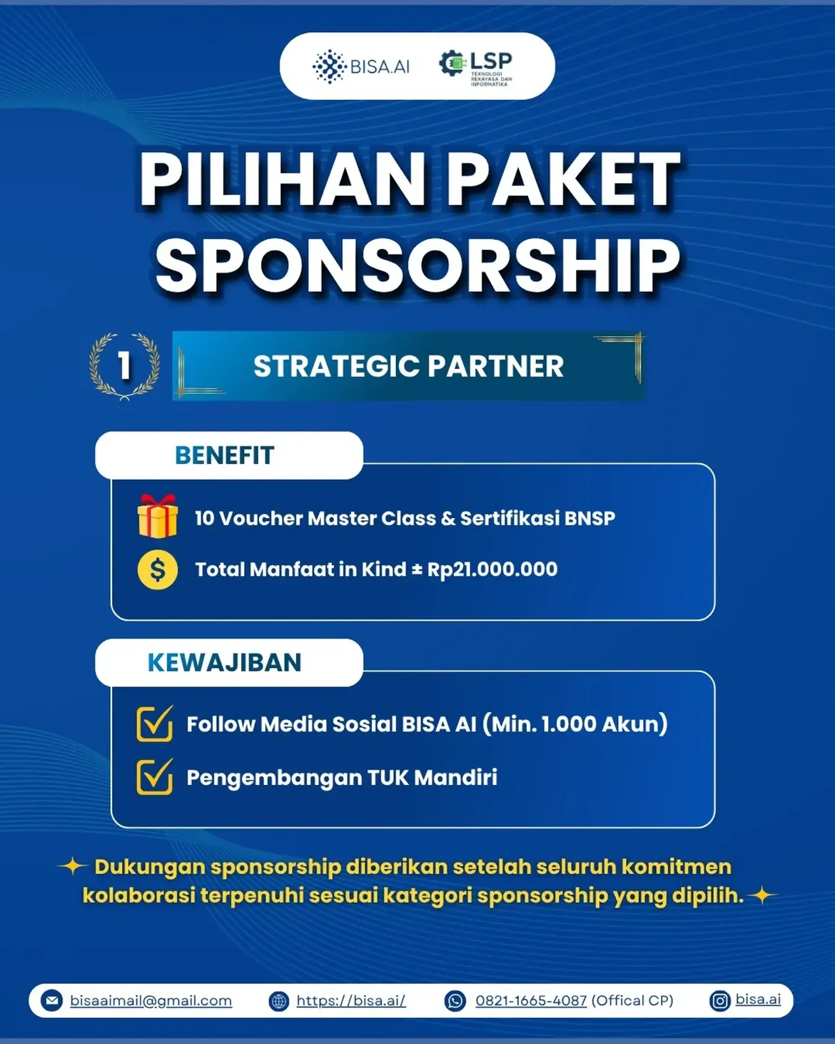 BISA AI X LSP TRI SPONSORSHIP PROGRAM - Image 3