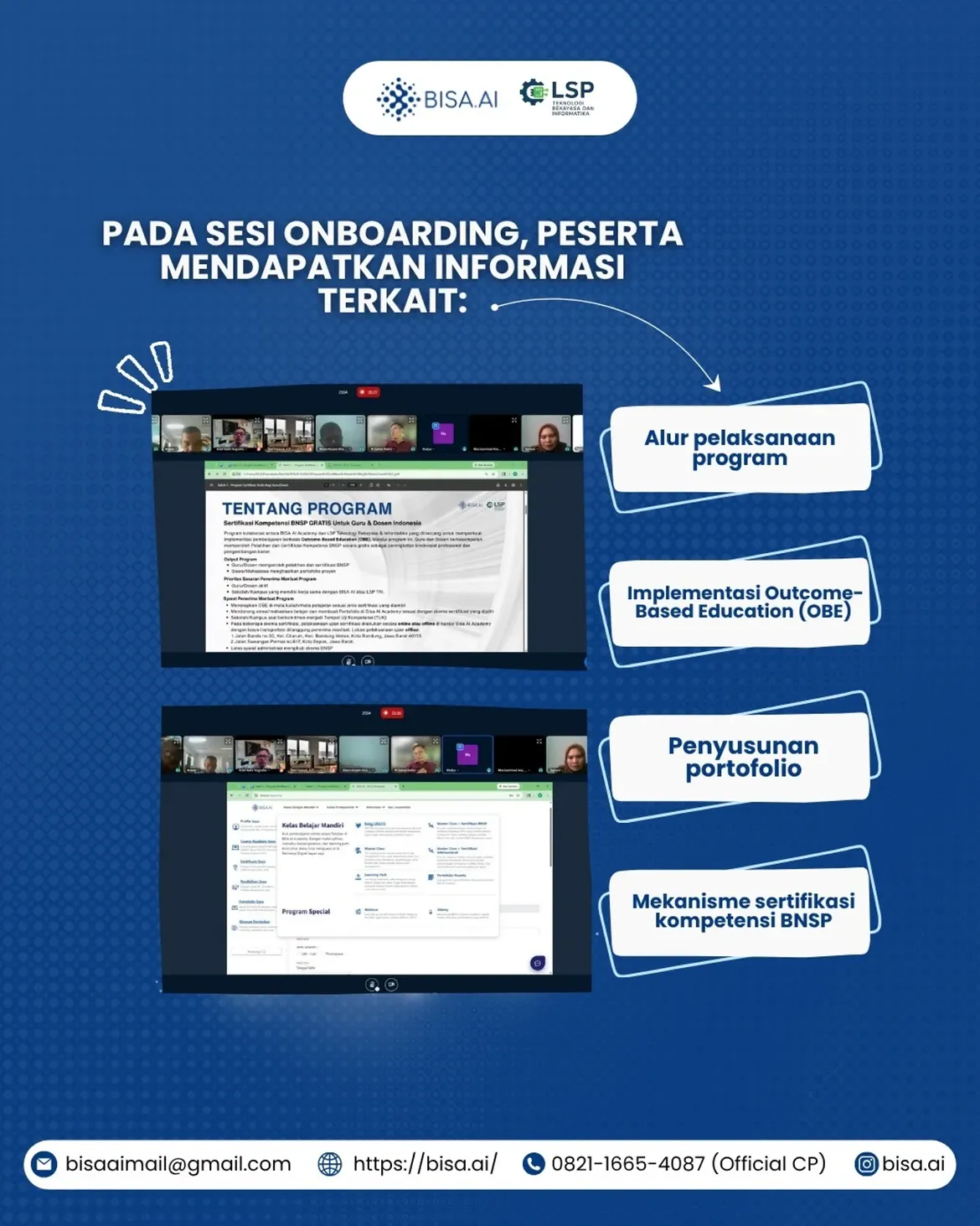 Onboarding Sertifikasi BNSP Gratis untuk Guru/Dosen BATCH 3  - Image 2