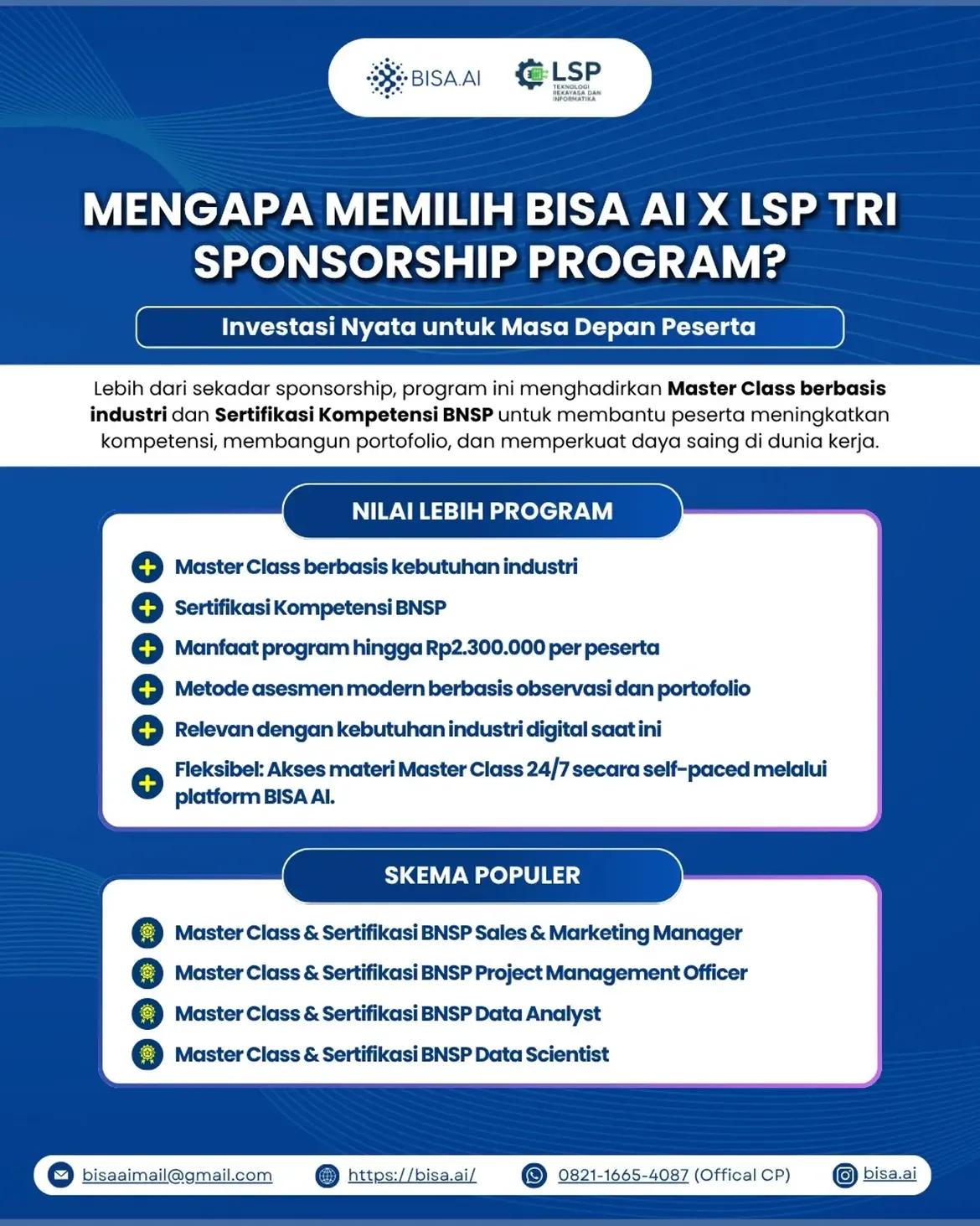 BISA AI X LSP TRI SPONSORSHIP PROGRAM - Image 1
