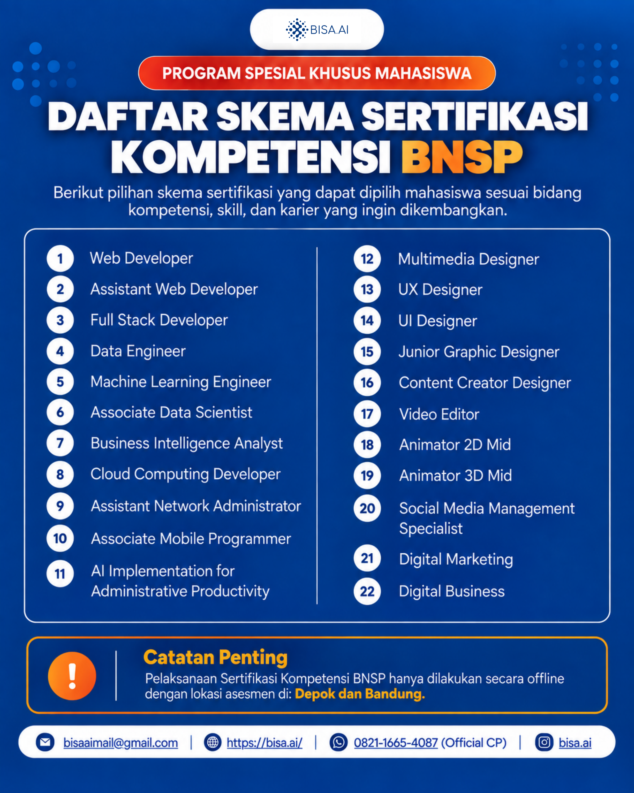 PROGRAM SERTIFIKASI BNSP GRATIS SEBELUM WISUDA Batch 2 - Image 6