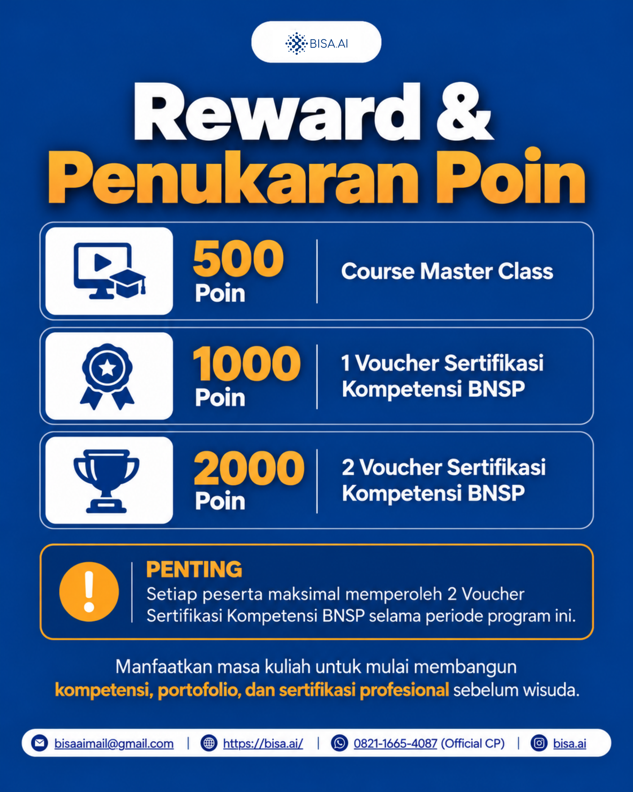 PROGRAM SERTIFIKASI BNSP GRATIS SEBELUM WISUDA Batch 2 - Image 2