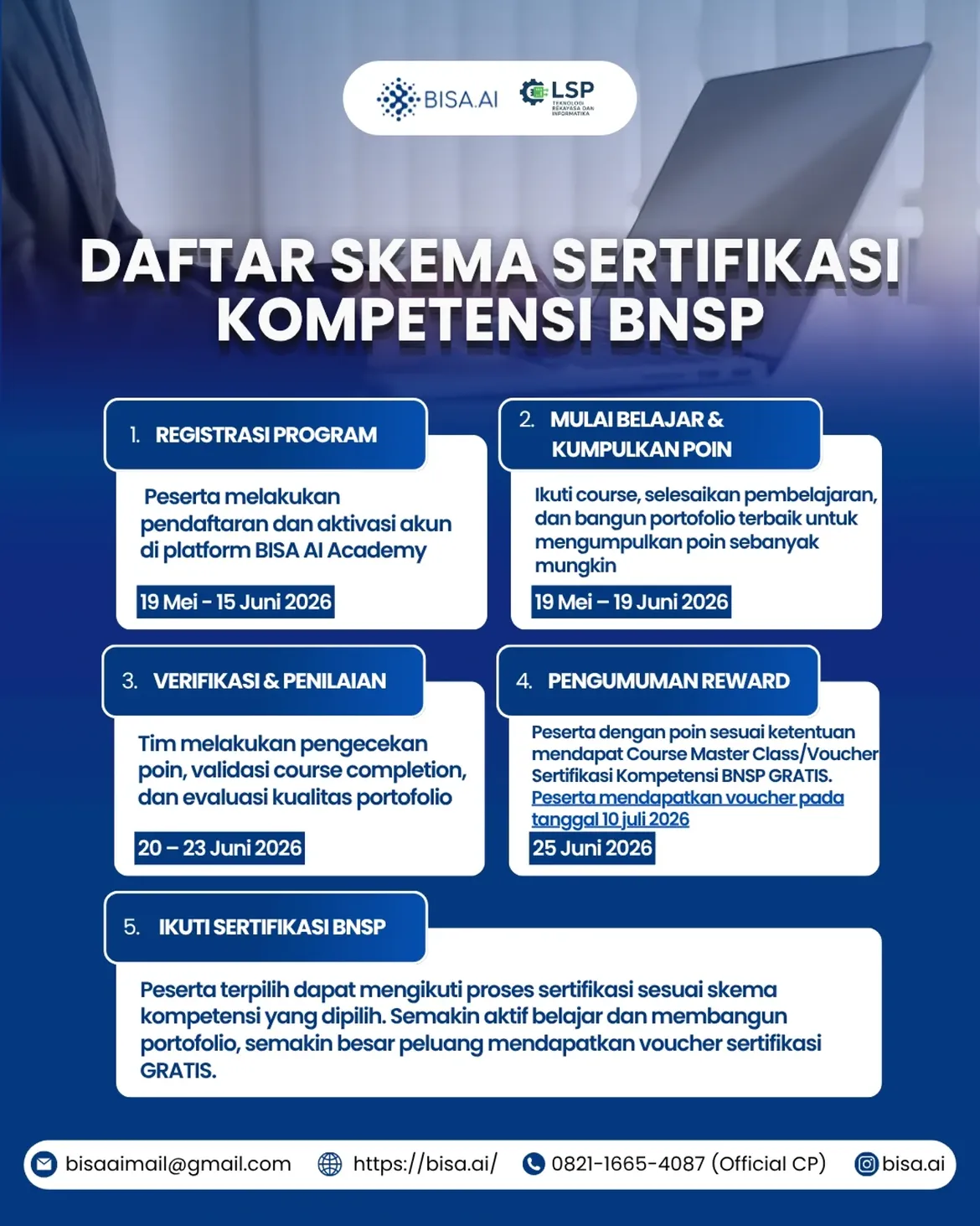 BELAJAR DAPAT SERTIFIKASI BNSP GRATIS! - Image 8