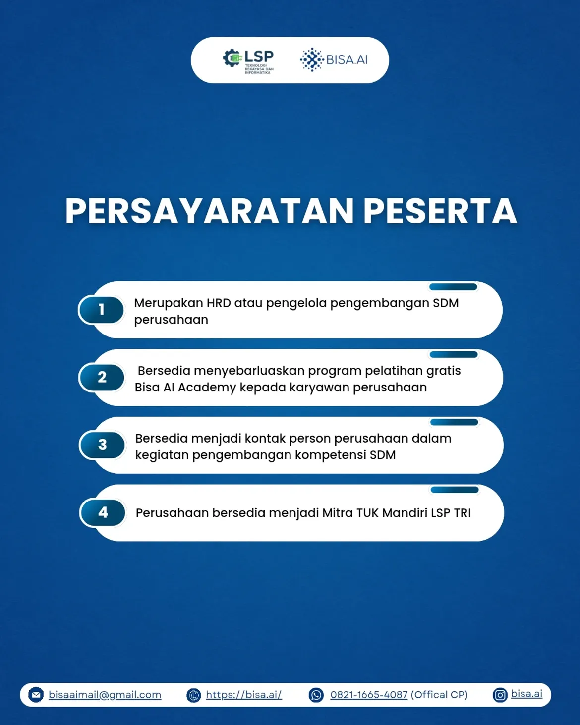 Pelatihan AI dan Sertifikasi Kompetensi BNSP Gratis Untuk HRD Perusahaan - Image 5