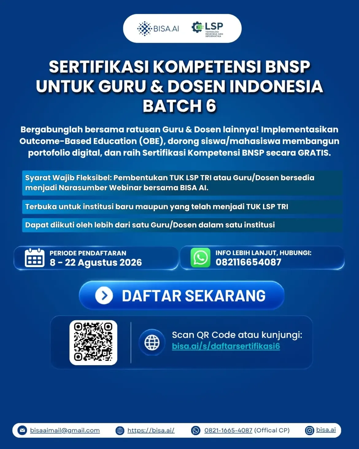 Sertifikasi BNSP Gratis untuk Guru/Dosen BATCH 6 - Image 8
