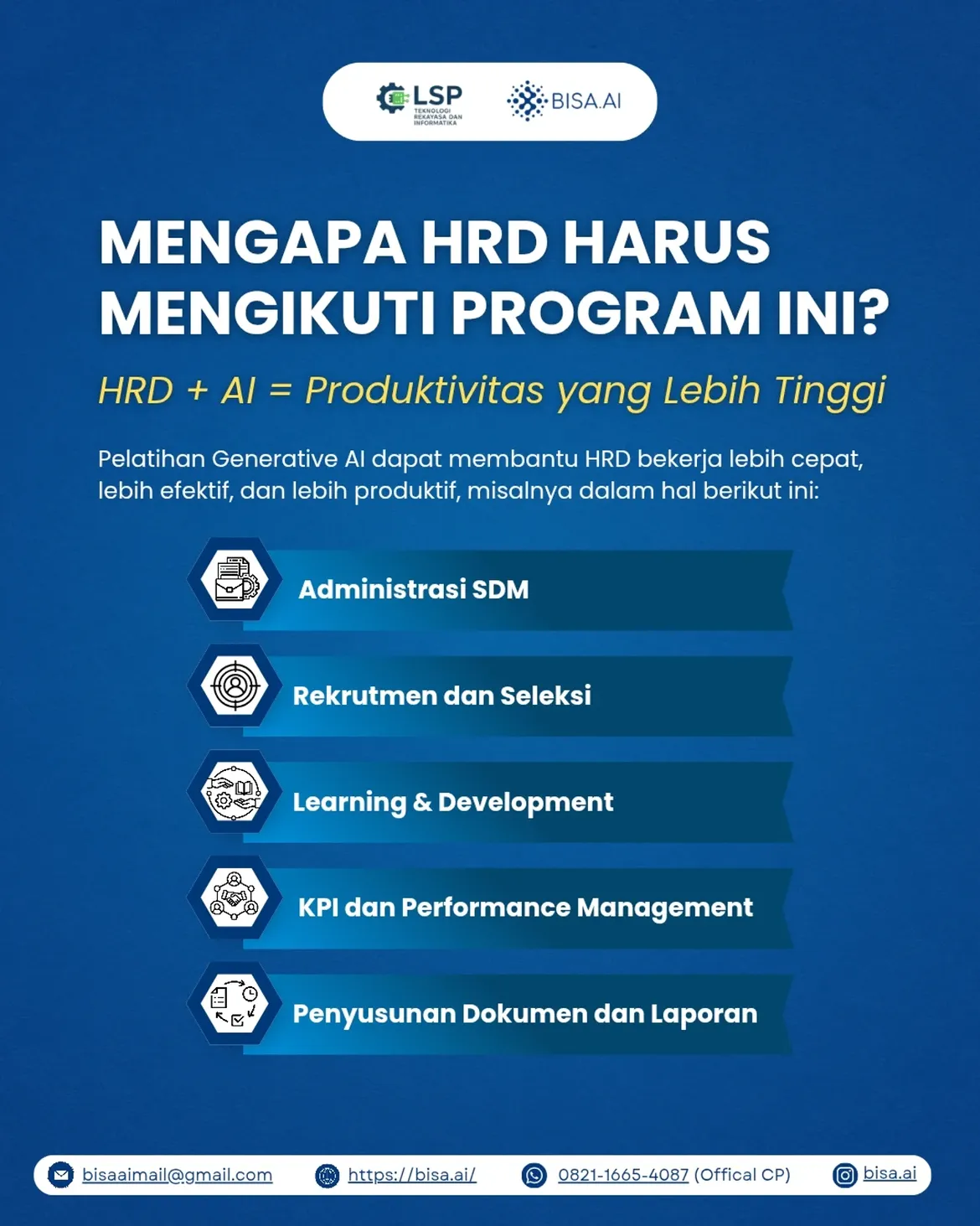 Pelatihan AI dan Sertifikasi Kompetensi BNSP Gratis Untuk HRD Perusahaan - Image 2