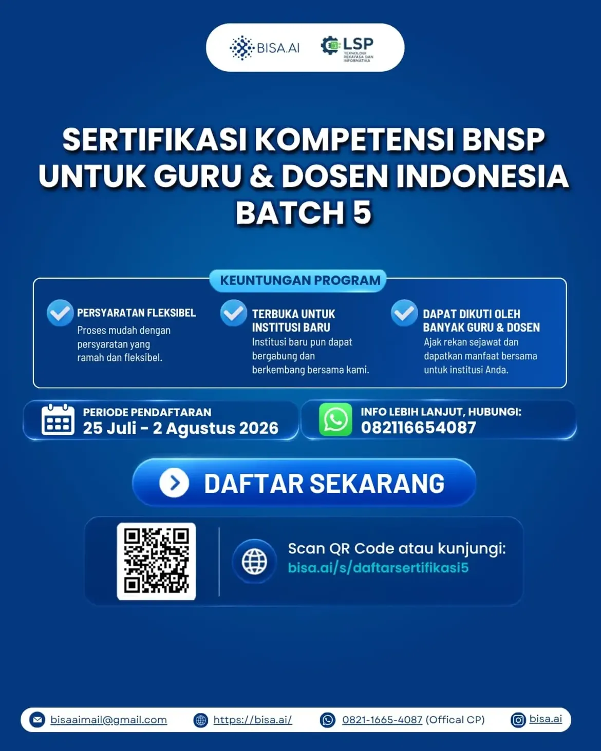 Sertifikasi BNSP Gratis untuk Guru/Dosen BATCH 5 - Image 6