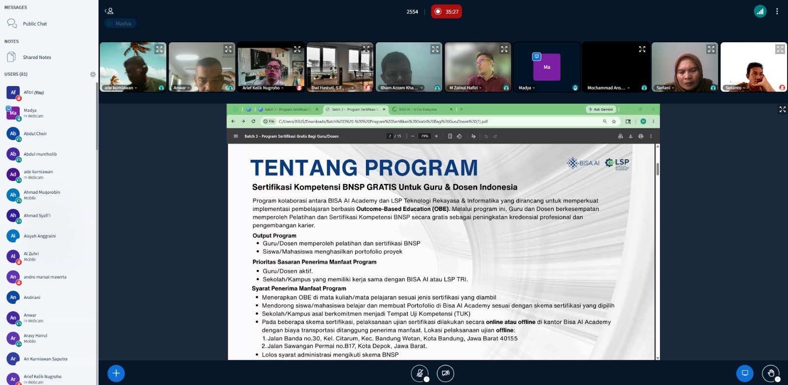 Onboarding Program Sertifikasi guru & dosen batch 3 