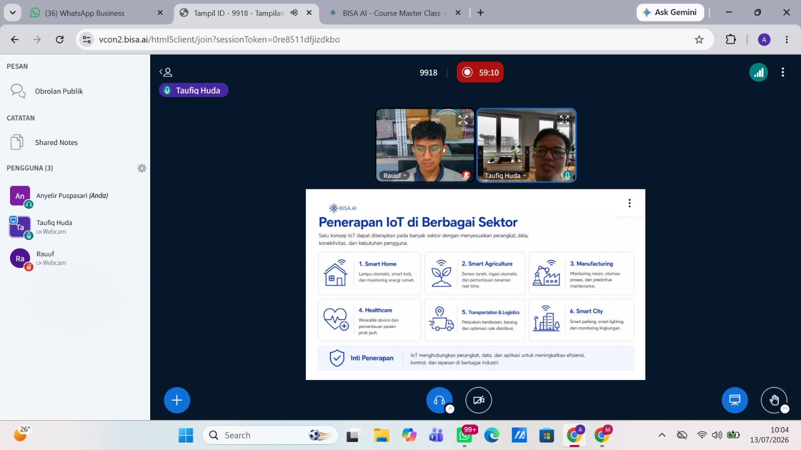 Training + Sertifikasi CertNexus Certified IoT Practitioner (CIoTP) Telkom Indonesia
