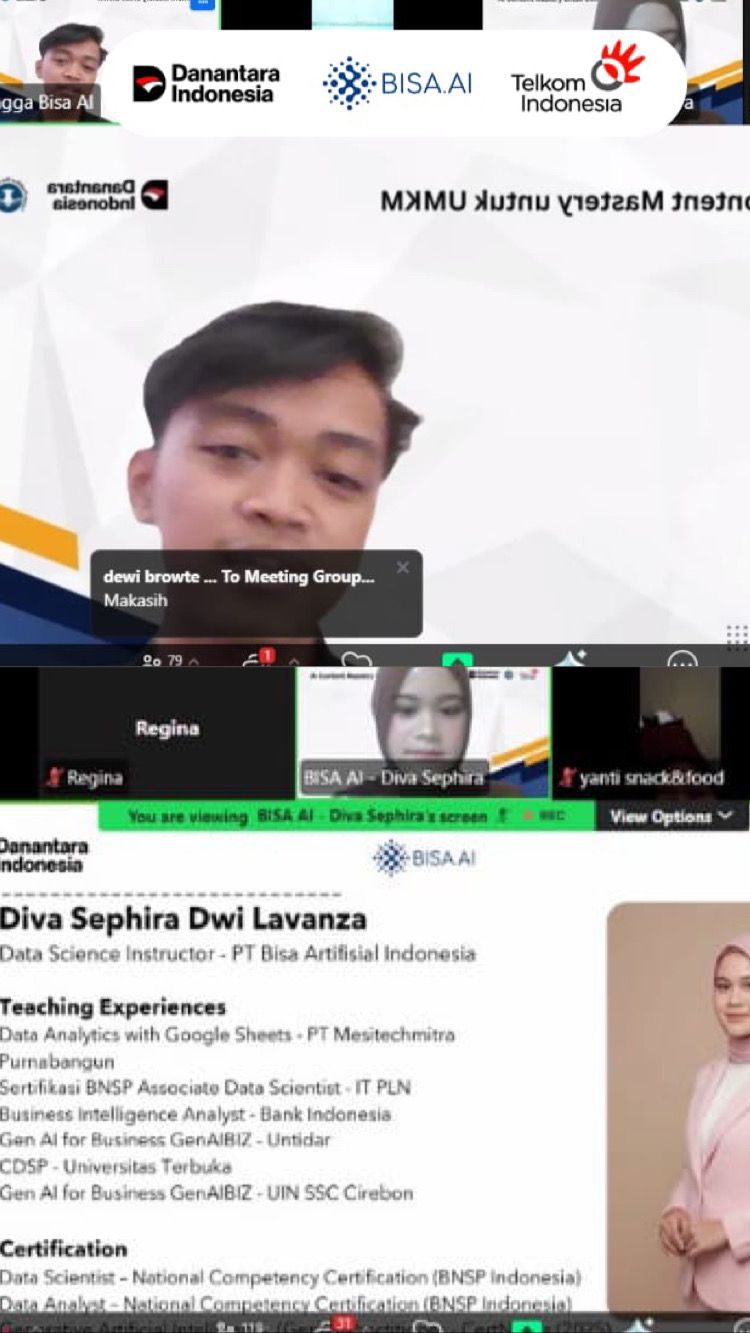 AI Content Mastery for UMKM Collaboration Telkom Sustainability x BISA AI