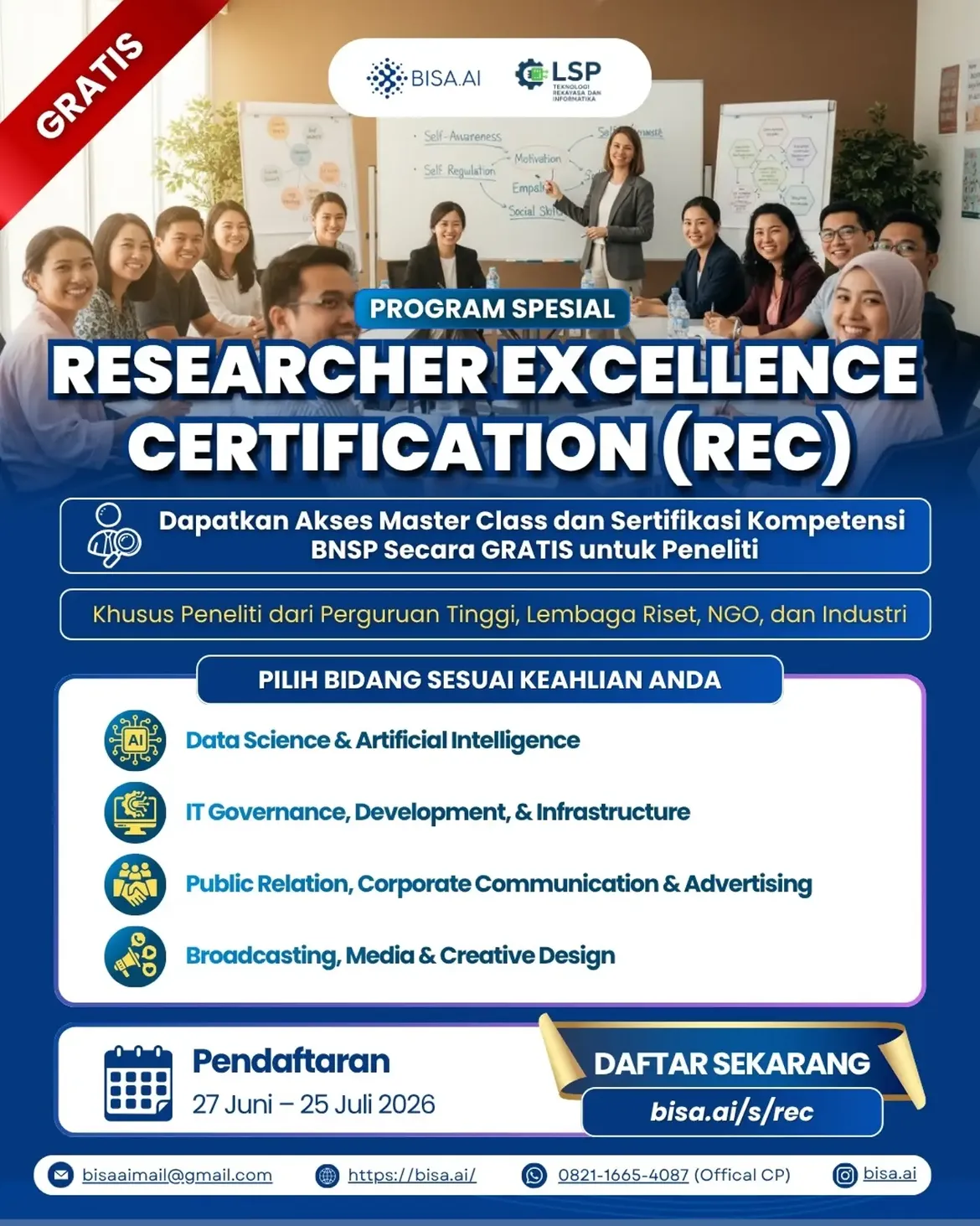 Program Spesial Researcher Excellence Certification (REC)