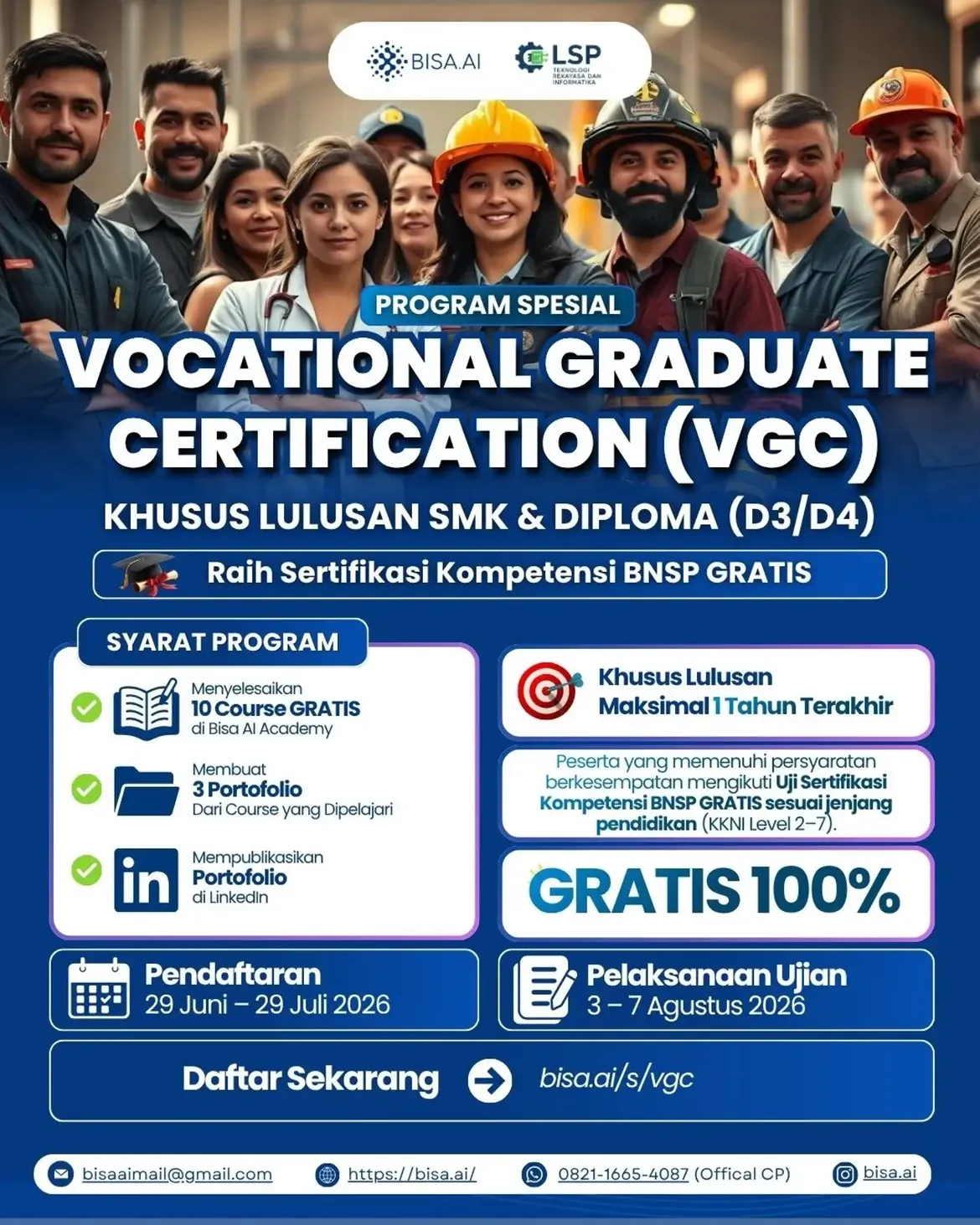 Program Spesial Vocational Graduate Certification (VGC)