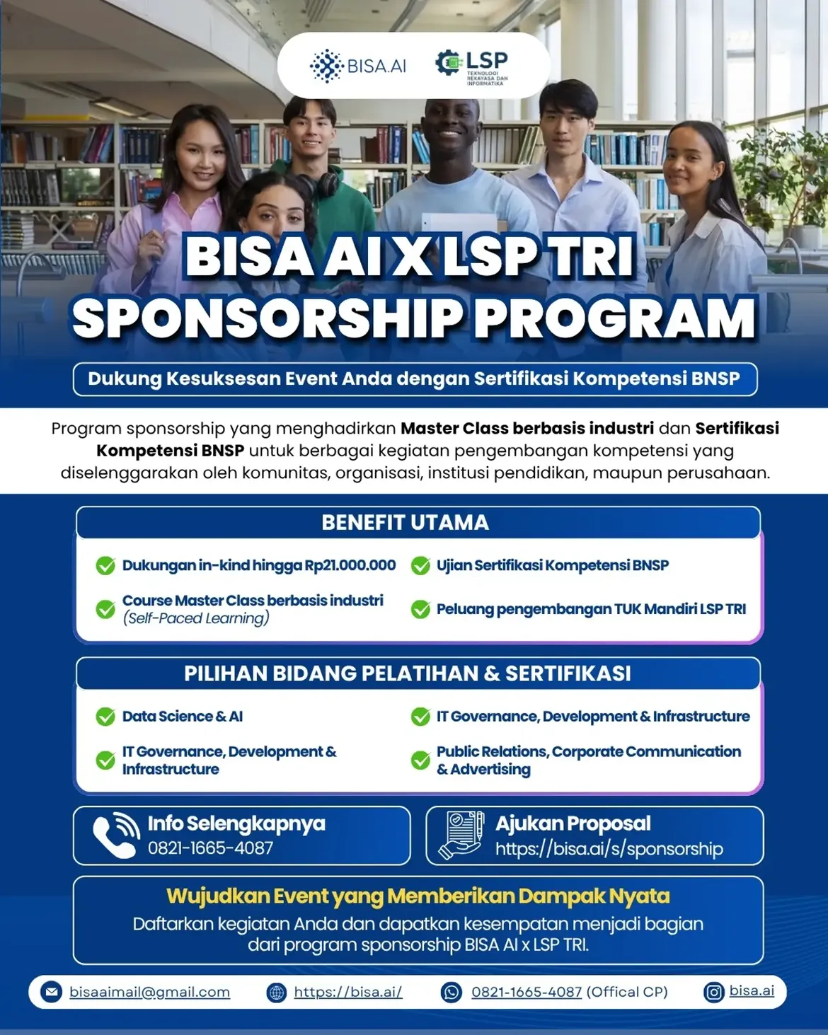 BISA AI X LSP TRI SPONSORSHIP PROGRAM