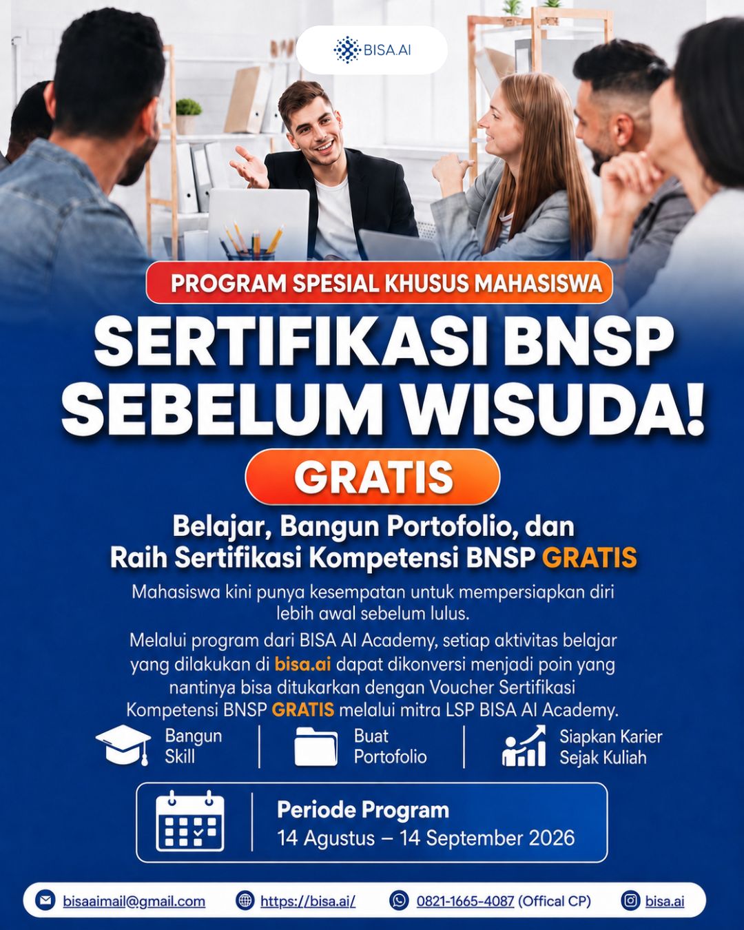 PROGRAM SPESIAL KHUSUS MAHASISWA — SERTIFIKASI BNSP SEBELUM WISUDA