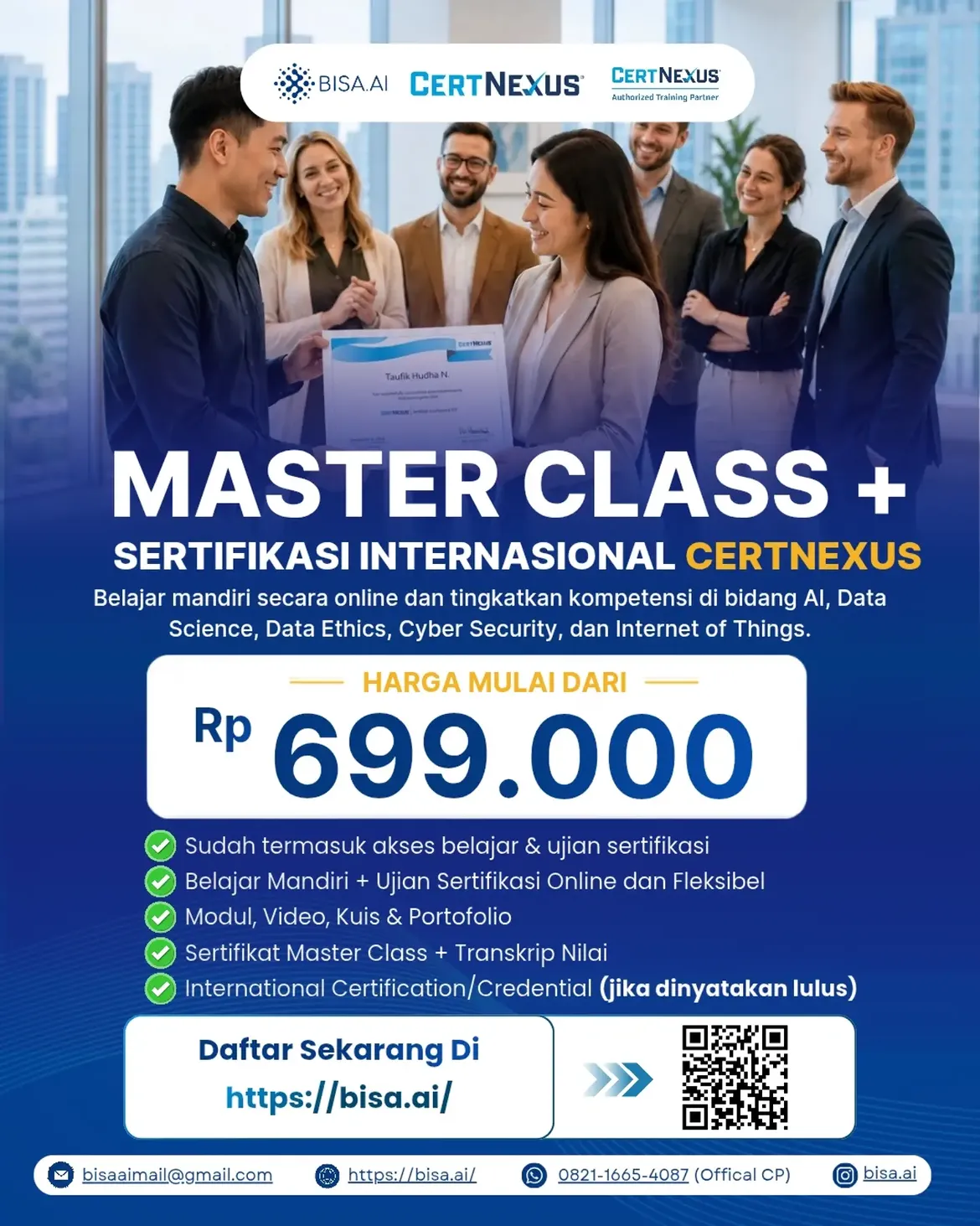 Master Class + Sertifikasi Internasional CertNexus