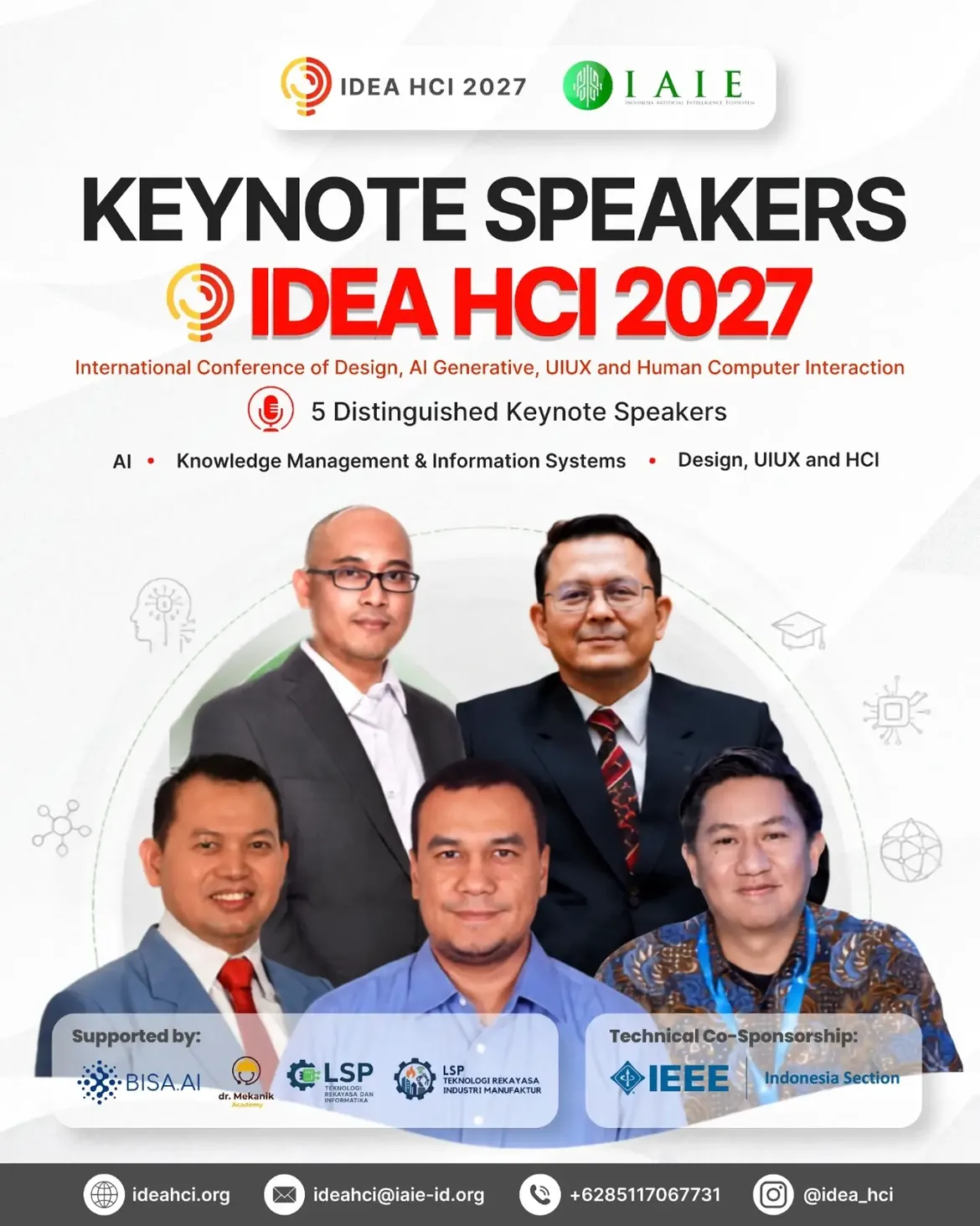 Keynote Speakers IDEA HCI 2027