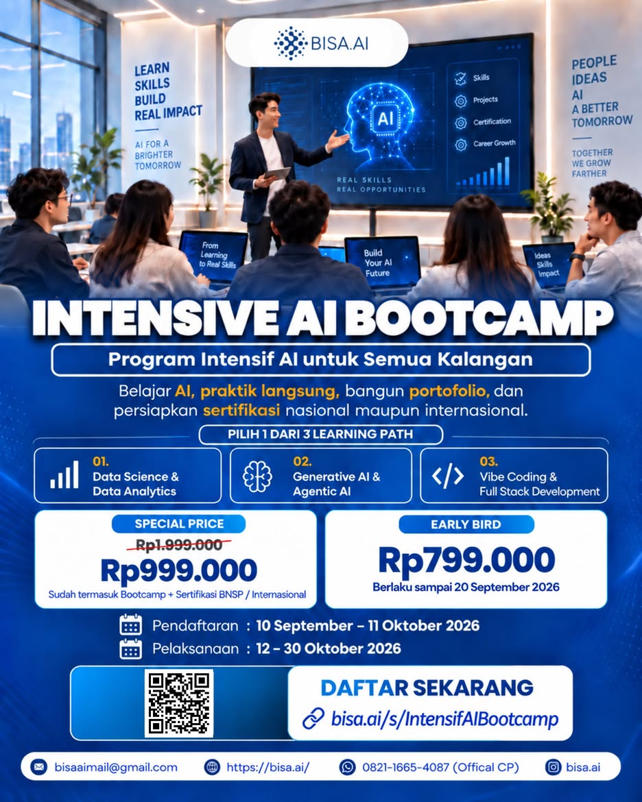 Intensive AI Bootcamp — Belajar AI, Bangun Portofolio, dan Persiapkan
