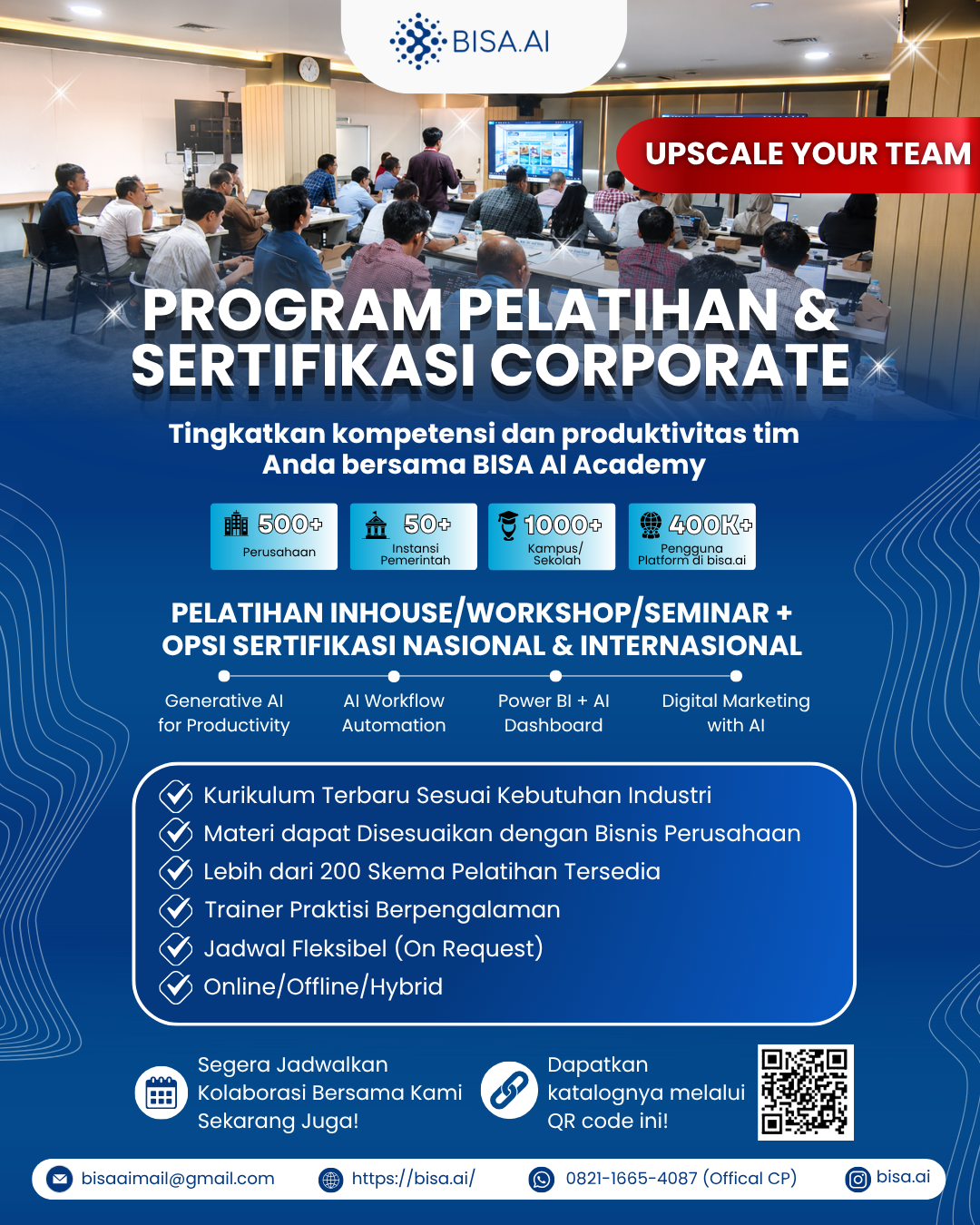 BISA AI Academy Hadirkan Program Pelatihan dan Sertifikasi Corporate yang Fleksibel dan Berbasis Kebutuhan Industri